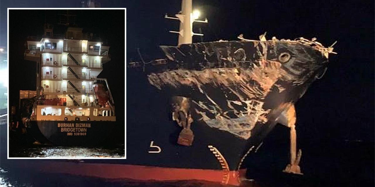 İstanbul Boğazı'nda iki gemi çarpıştı! İşçiler büyük panik yaşadı