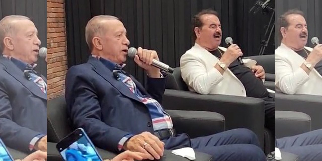 Cumhurbaşkanı Erdoğan, İbrahim Tatlıses’le birlikte türkü söyledi