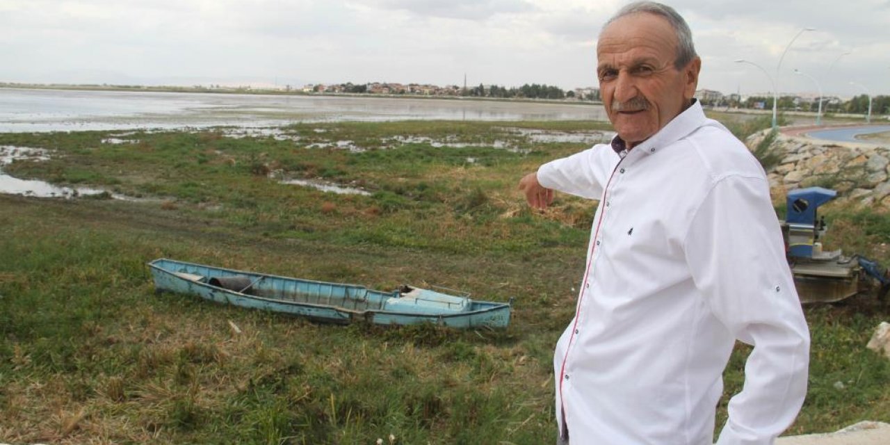 Beyşehir Gölü’nde endişelendiren görüntü! Göl, kent merkezinden uzaklaşıyor