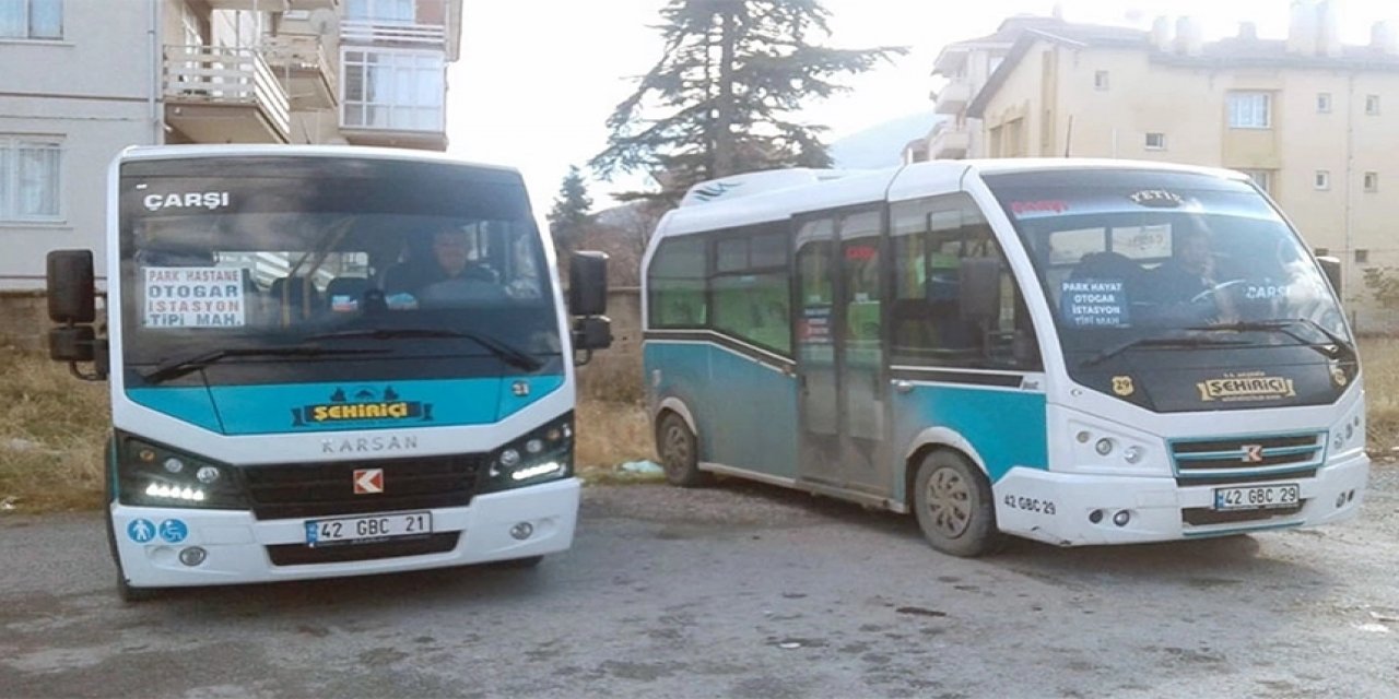 Konya’nın bir ilçesinde toplu ulaşıma zam yapıldı