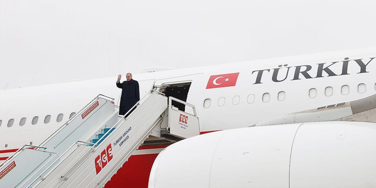 Cumhurbaşkanı Erdoğan, Dünya Kupası kapanış töreni için Katar'a gitti