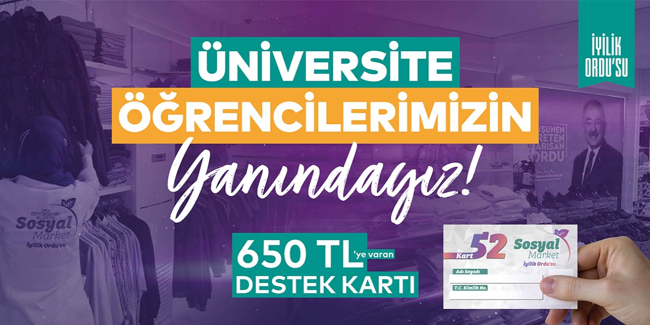 Ordu Büyükşehir Belediyesi yardım başvurusu 2022-2023