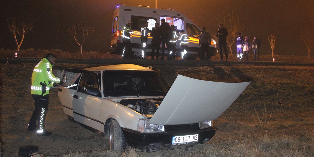 Konya plakalı çekici otomobile çarptı: 1 ölü, 2 yaralı