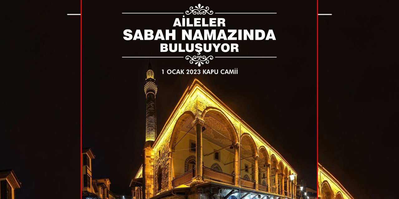 Konya'da yeni yılın ilk gününde Aileler Sabah Namazında Buluşuyor etkinliği