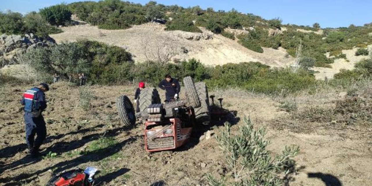 Kullandığı traktör devrilince altında kalan çiftçi öldü