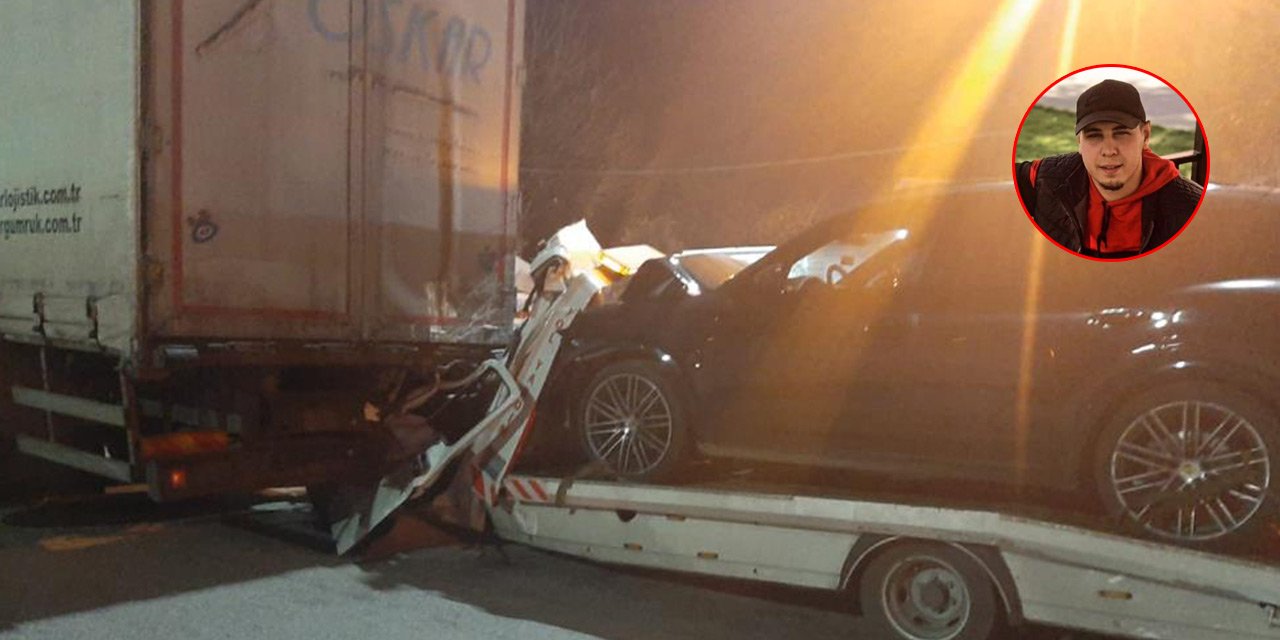 Kamyona çarptı, sürücü fark etmedi! 8 kilometre sürüklenen araçtaki genç öldü