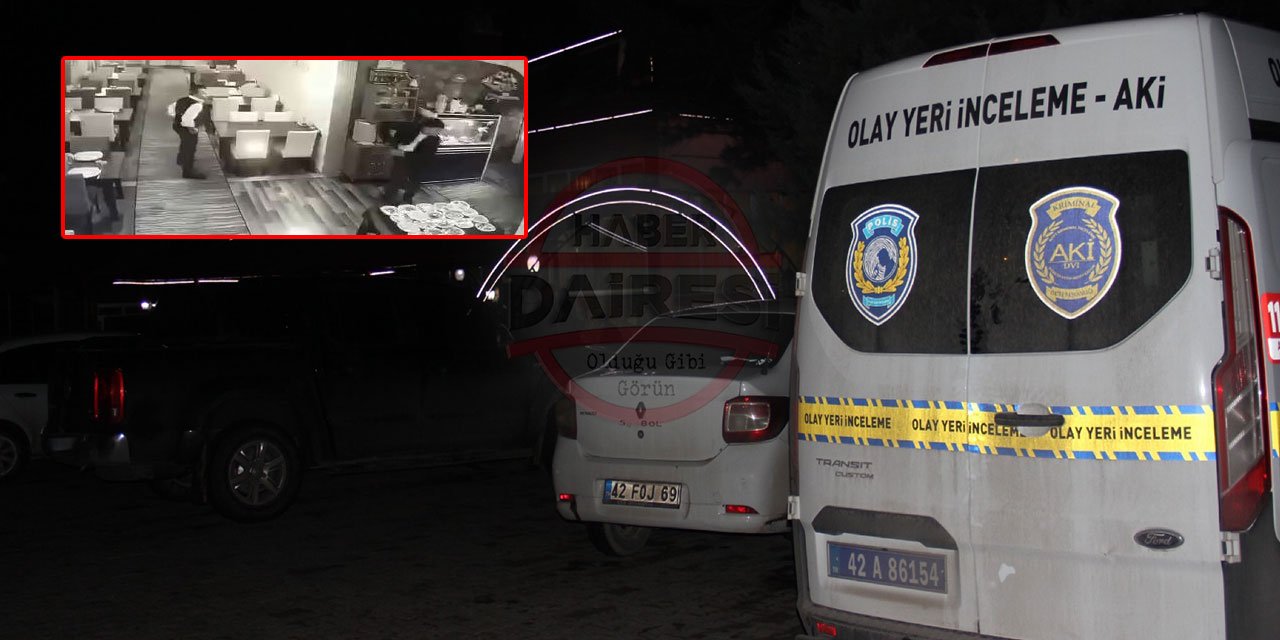 Konya'da 2 kişinin öldüğü silahlı çatışma anı kamerada