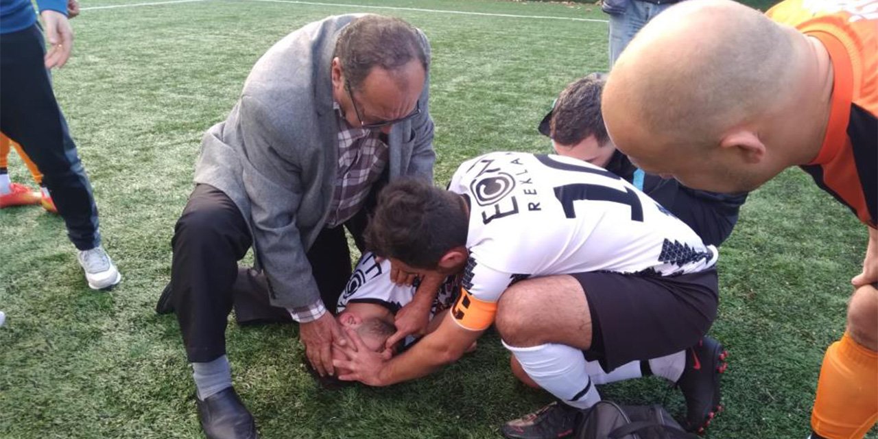 Maçta dili boğazına kaçan oyuncu ölümden döndü