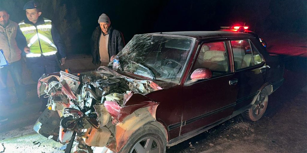 Taziye dönüşü kaza: 1 ölü, 1 yaralı