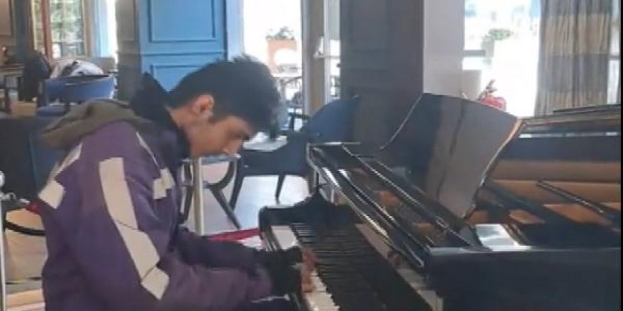 Muhteşem piyano performansı gündem olan kurye konuştu