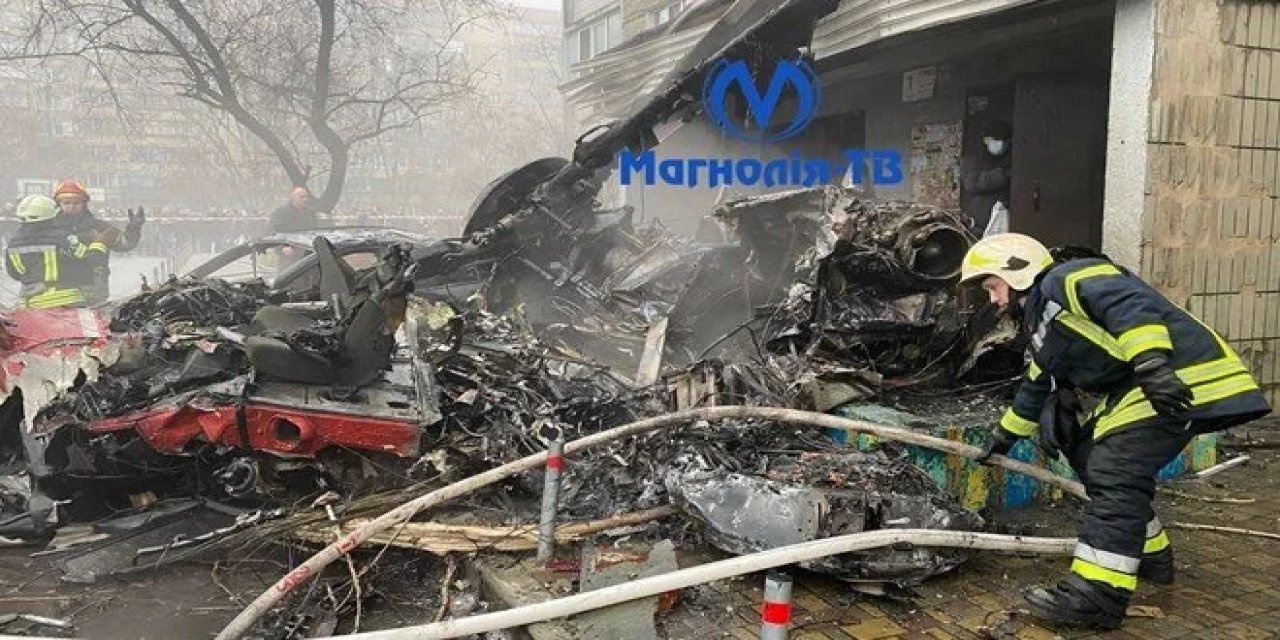 Son Dakika: Ukrayna'da helikopter düştü! İçişleri Bakanı dahil 18 ölü var