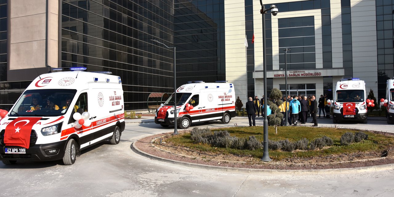 Konya’ya 4 yeni ambulans gönderildi! Bu ilçelerde görev yapacak