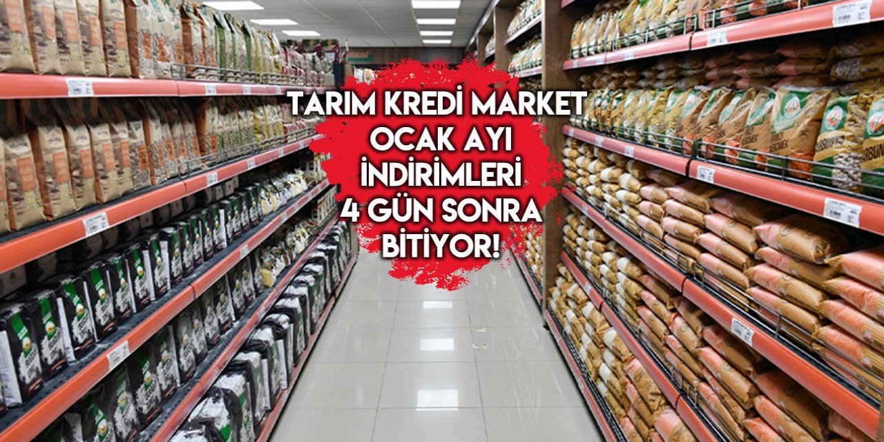 Tarım Kredi Marketin büyük indiriminde son 4 gün