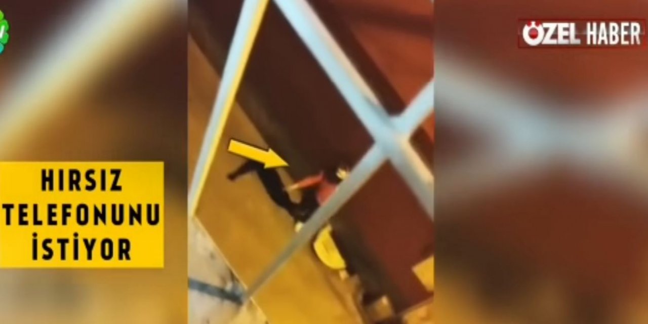 Hırsızın arsızlığı pes dedirtti