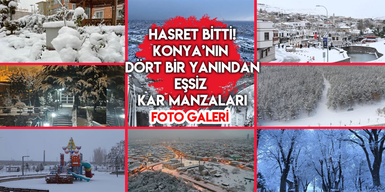 Konya kar manzaraları 2023