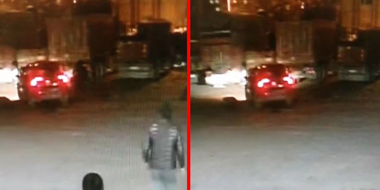 Konya’da otomobil patladı, içindekiler ekipler gelmeden böyle kaçtı