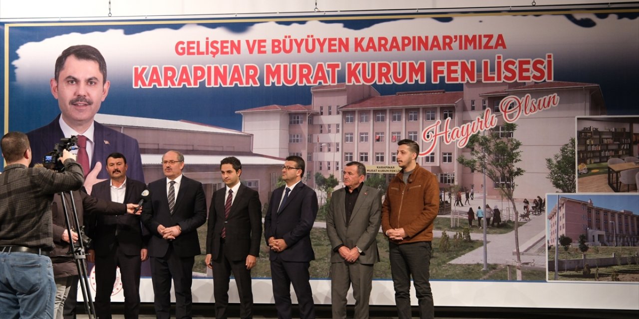 Konya Karapınar’da Murat Kurum Fen Lisesi açılacak