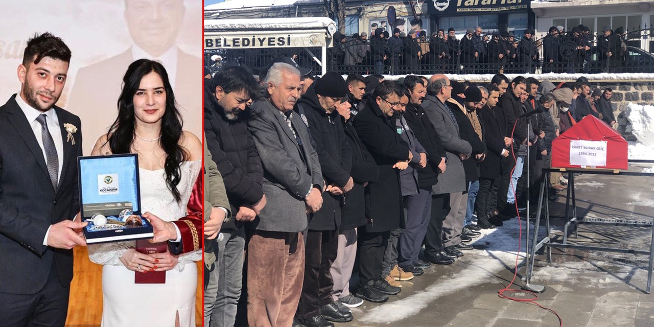 Depremde can veren polis memuru İsmet Burak Güç, Konya’da defnedildi