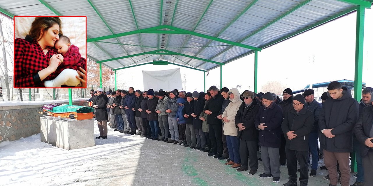 Hatay’da depremde can veren hemşire ve bebeği Konya’da defnedildi