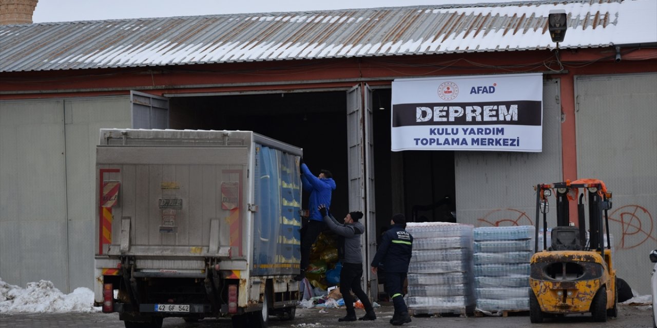 Konya Kulu’da depremzedelere yardım seferberliği