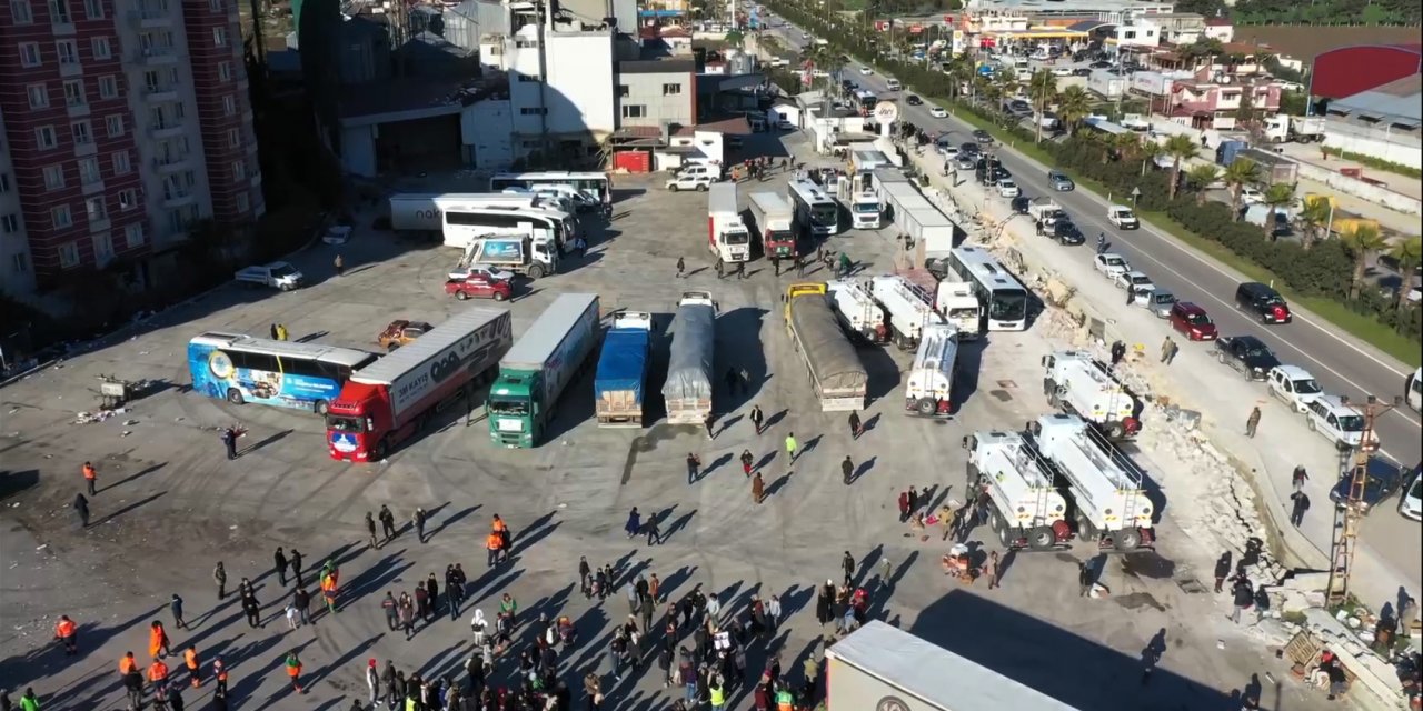 Konya Büyükşehir, Hatay’da lojistik merkez kurdu