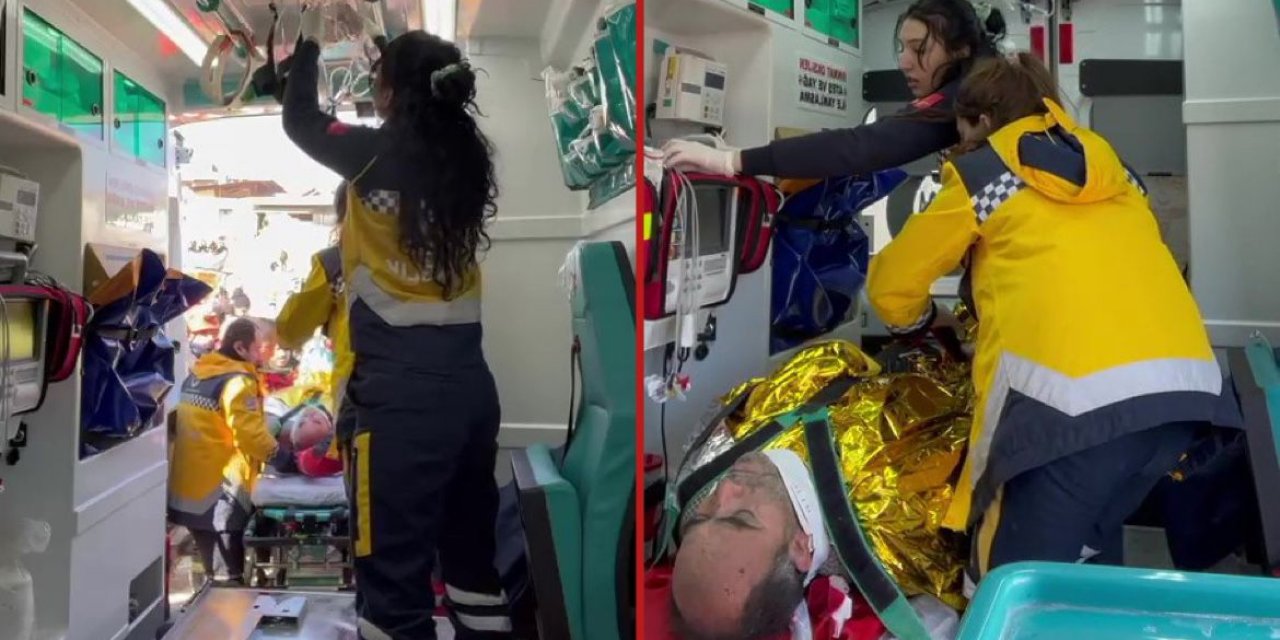 130 saat sonra ailesiyle enkazdan çıktı, ambulanstaki sözleri herkesi ağlattı
