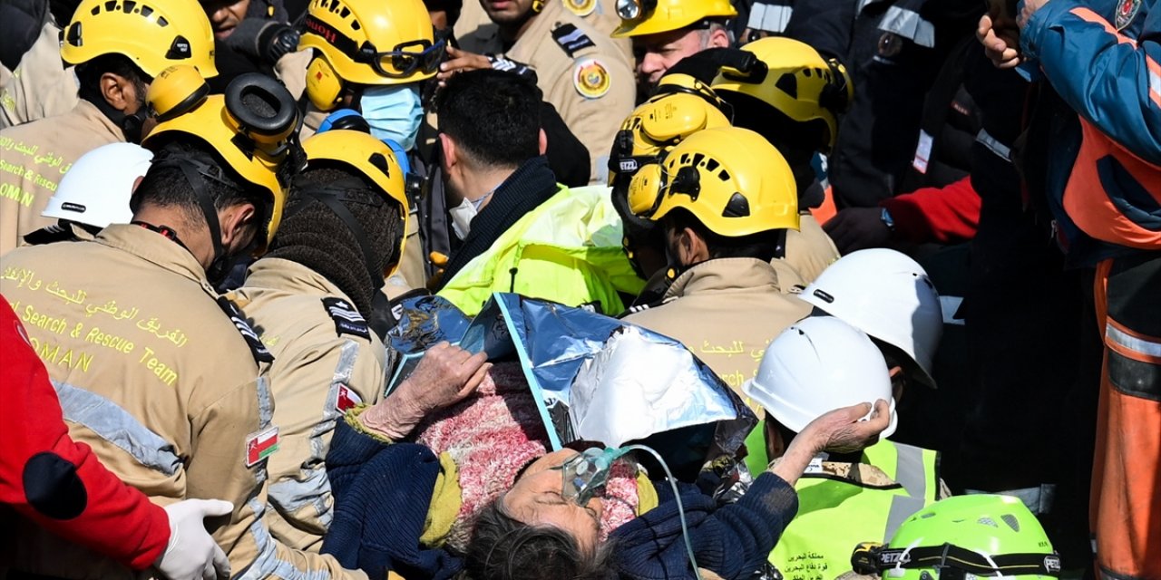 Kahramanmaraş merkezli depremde 163. ile 177. saatleri arasında 6 kişi kurtarıldı