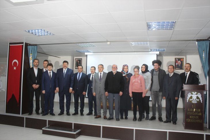 SÜ Rektörü Mustafa Şahin Karapınar'da anma programına katıldı