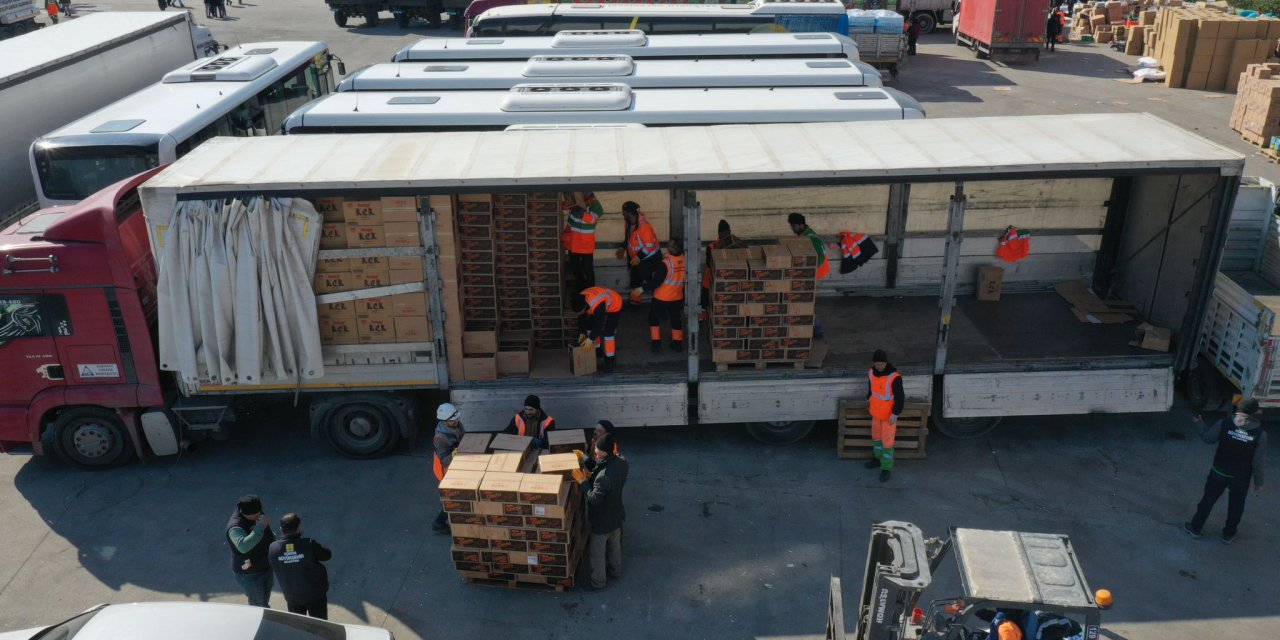 Konya’dan 305 yardım TIR’ı Hatay’a ulaştırıldı