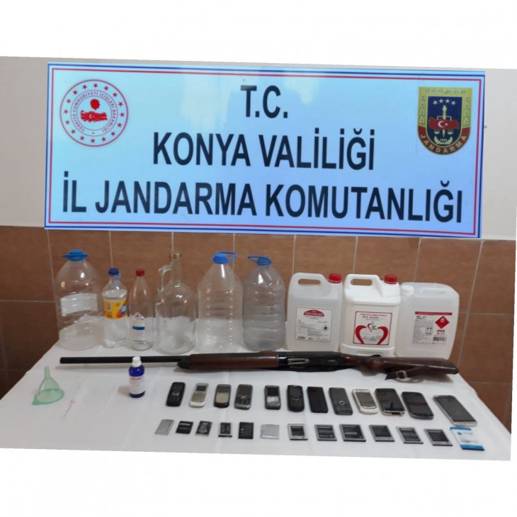 Konya-Bozkır’da sahte içki üretimi yapıldığı iddiası