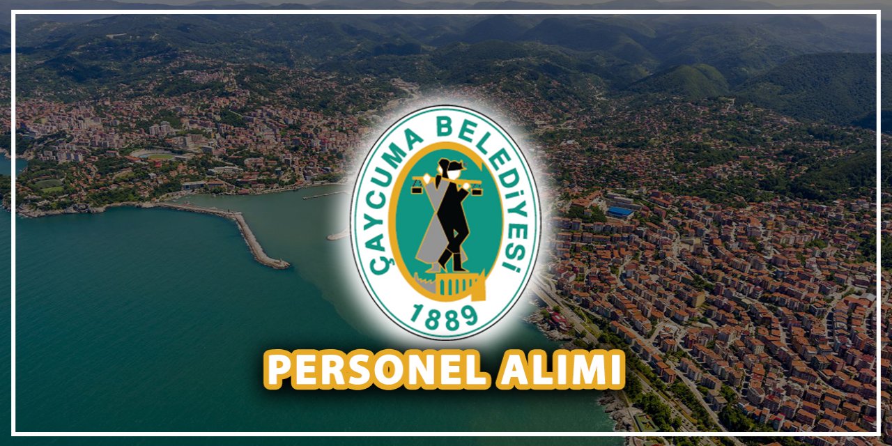 Zonguldak Çaycuma Belediyesi personel alımı 2023