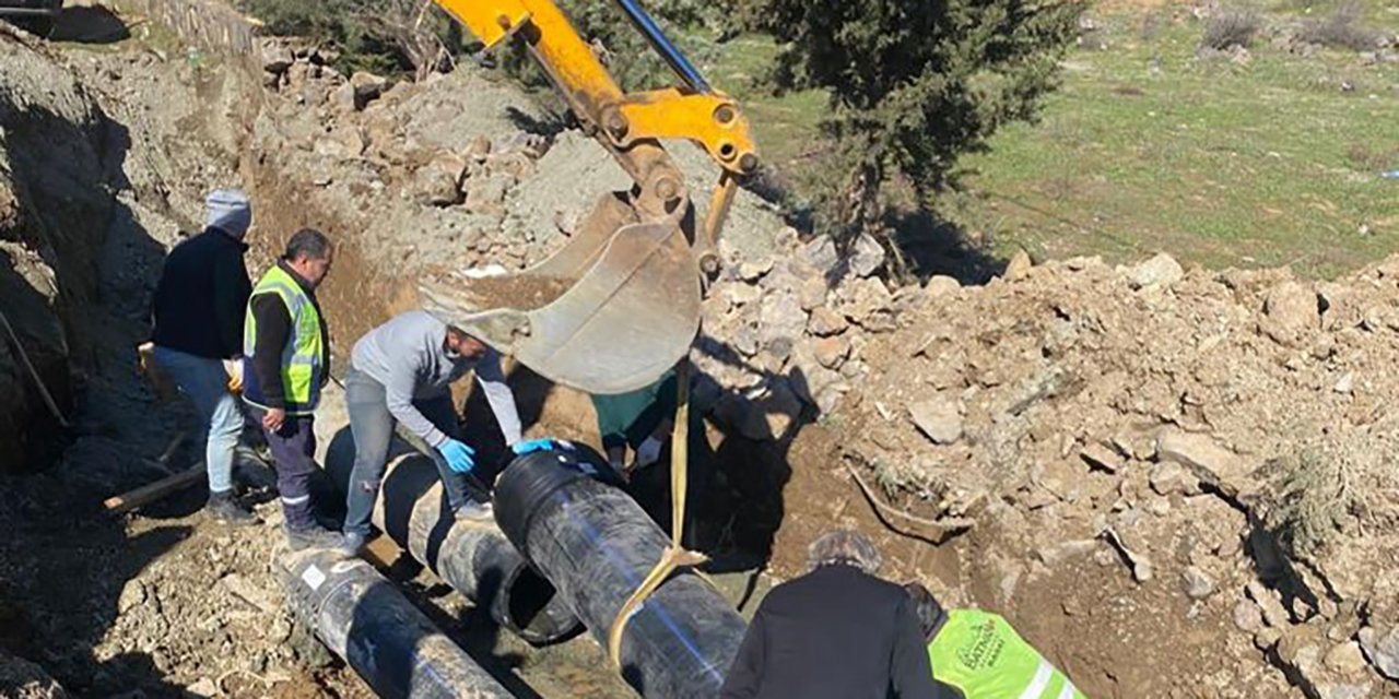 Deprem bölgesinde şebeke suyu altyapıları onarıldı