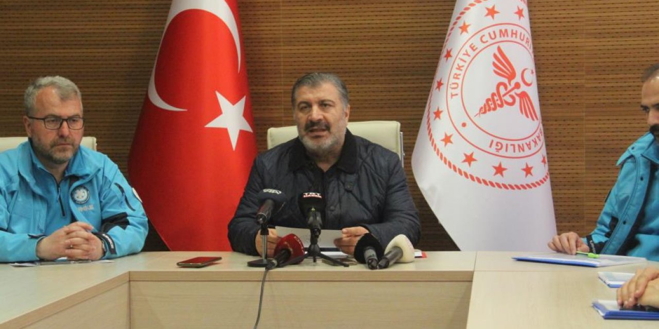 Bakan Koca, Konya'da tedavi gören depremzede sayısını açıkladı