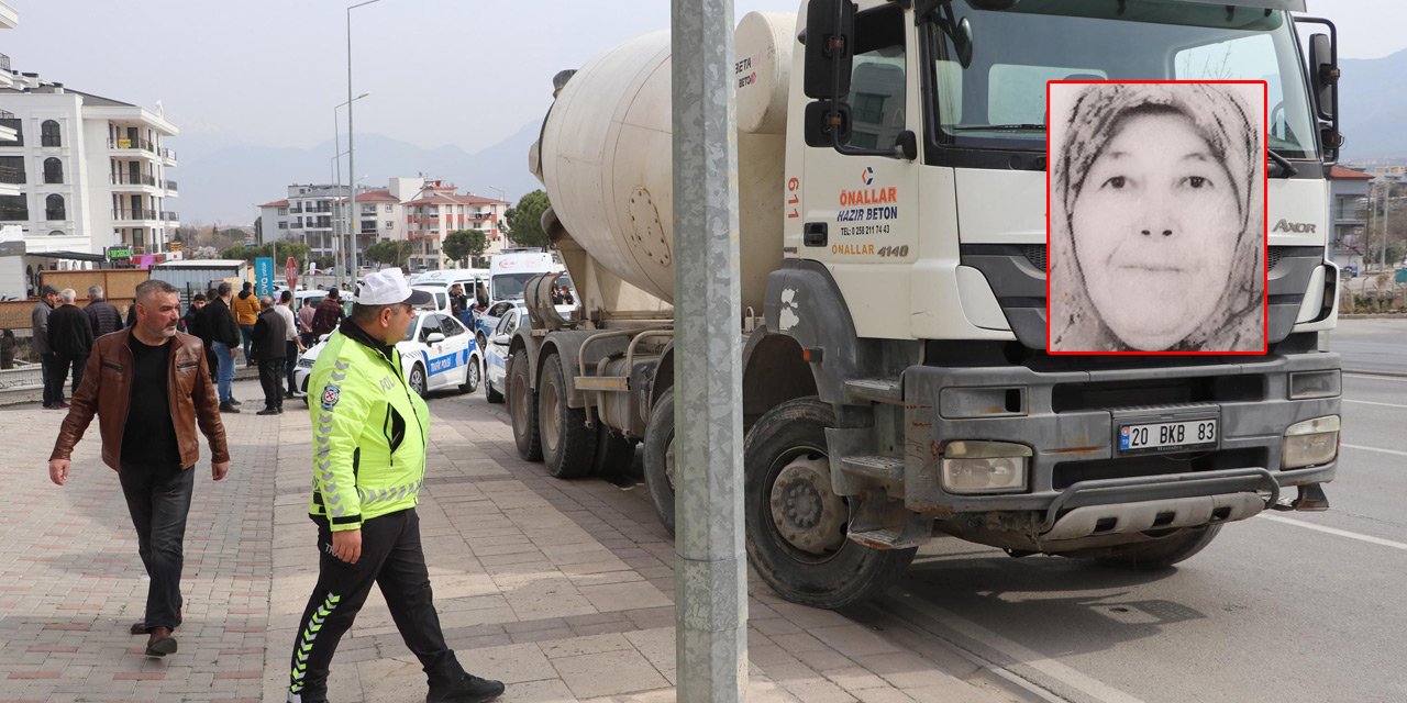 Yaşlı kadın doğum gününde beton mikserinin altında kalarak can verdi