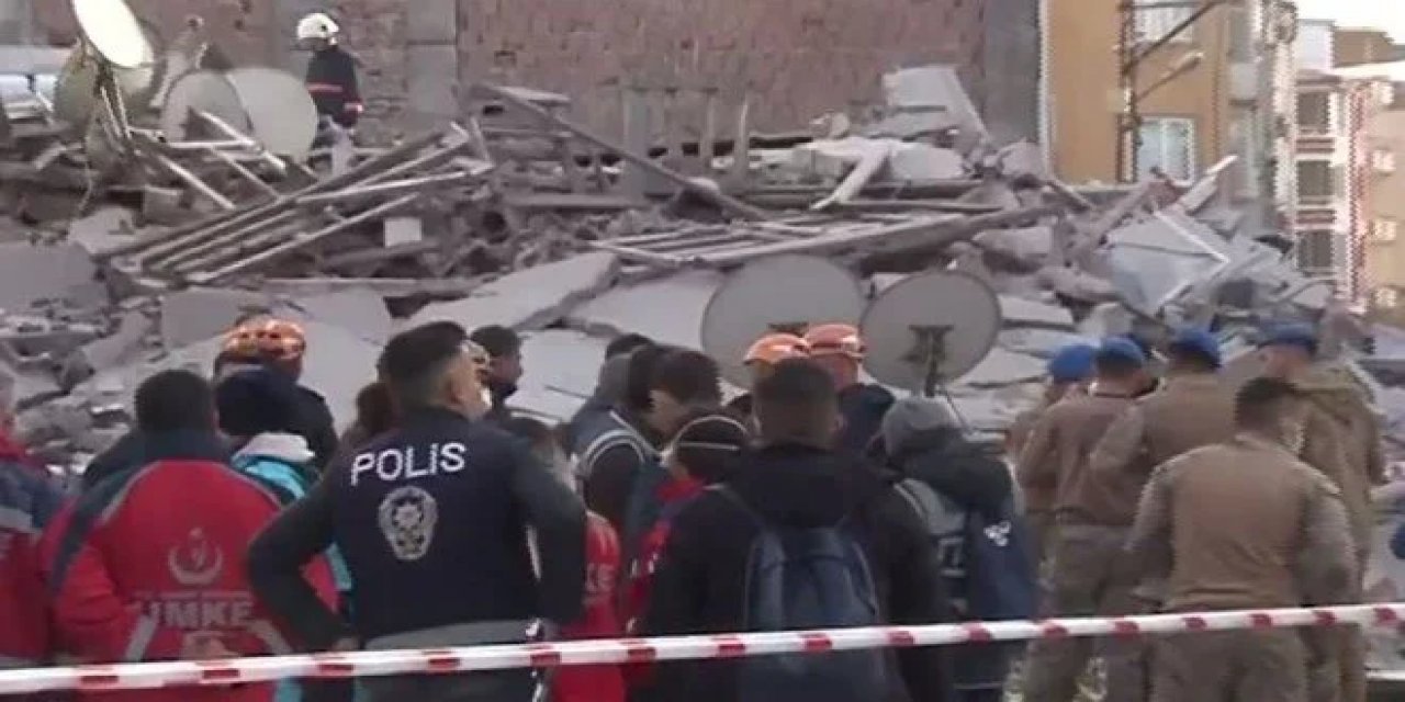 Son Dakika: Malatya'da 5 katlı bina çöktü