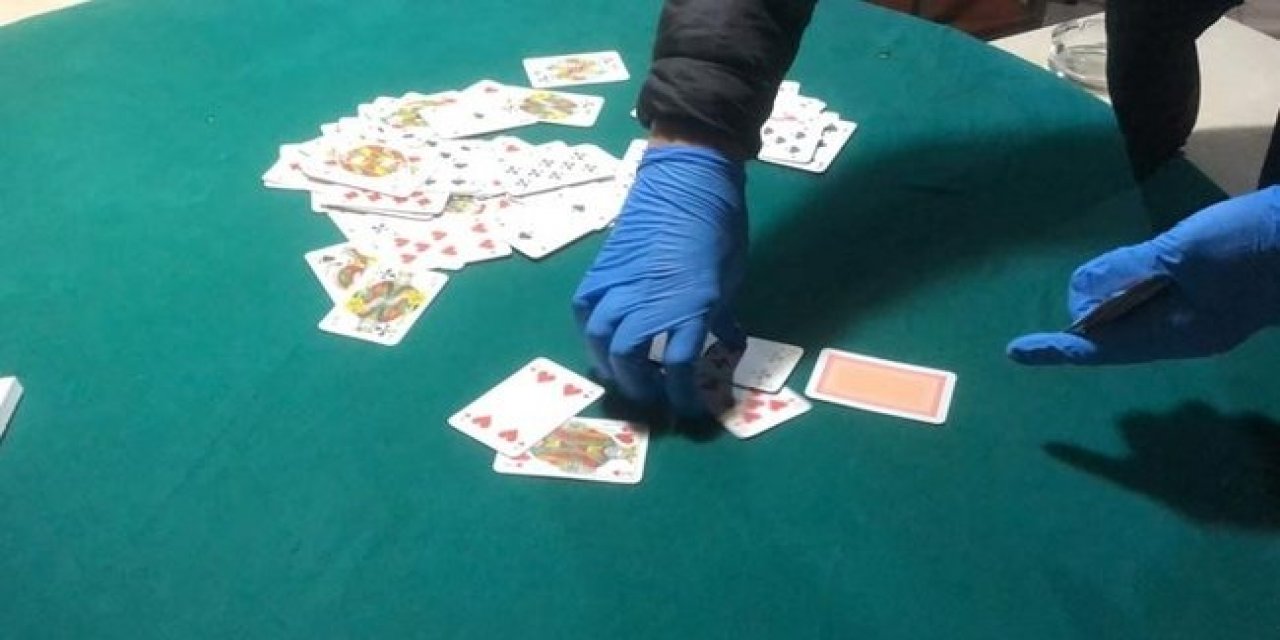 Konya’da kumar oynayan 4 kişiye 16 bin lira ceza