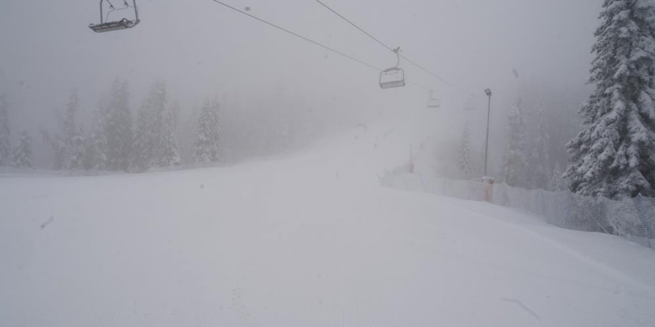 Bir ilimizde kar kalınlığı 50 santimetreye kadar ulaştı