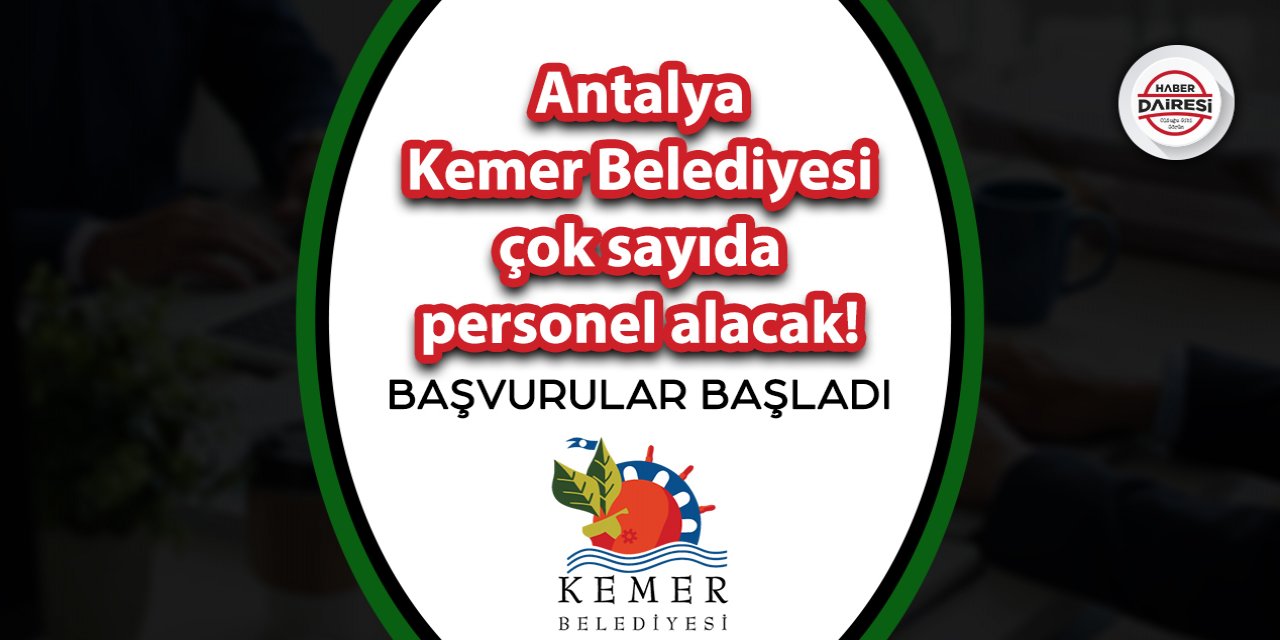 Antalyalılar dikkat! Belediye çok sayıda personel alacak