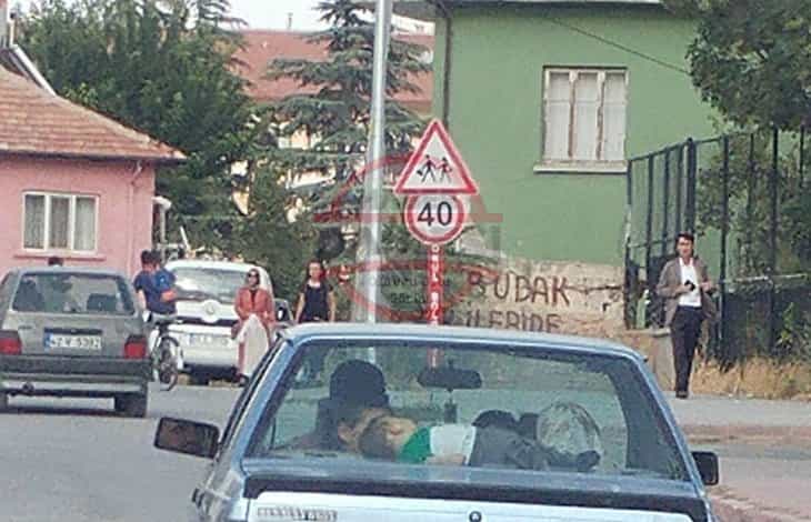Konya trafiğinde tehlikeli yolculuk