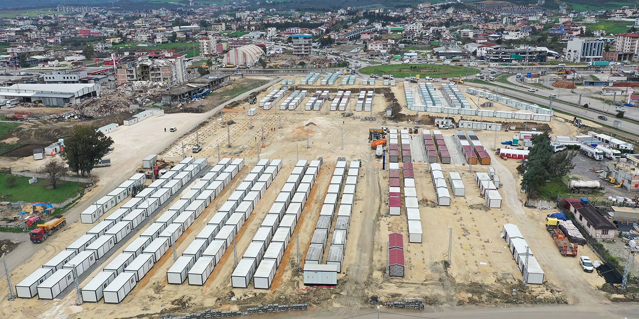 Hatay'daki Konya Konteyner Kentte birinci etap tamamlanıyor