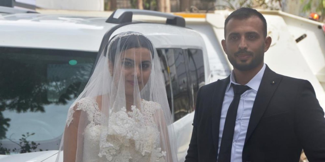 Depremzede çift, gözyaşları arasında dünya evine girdi