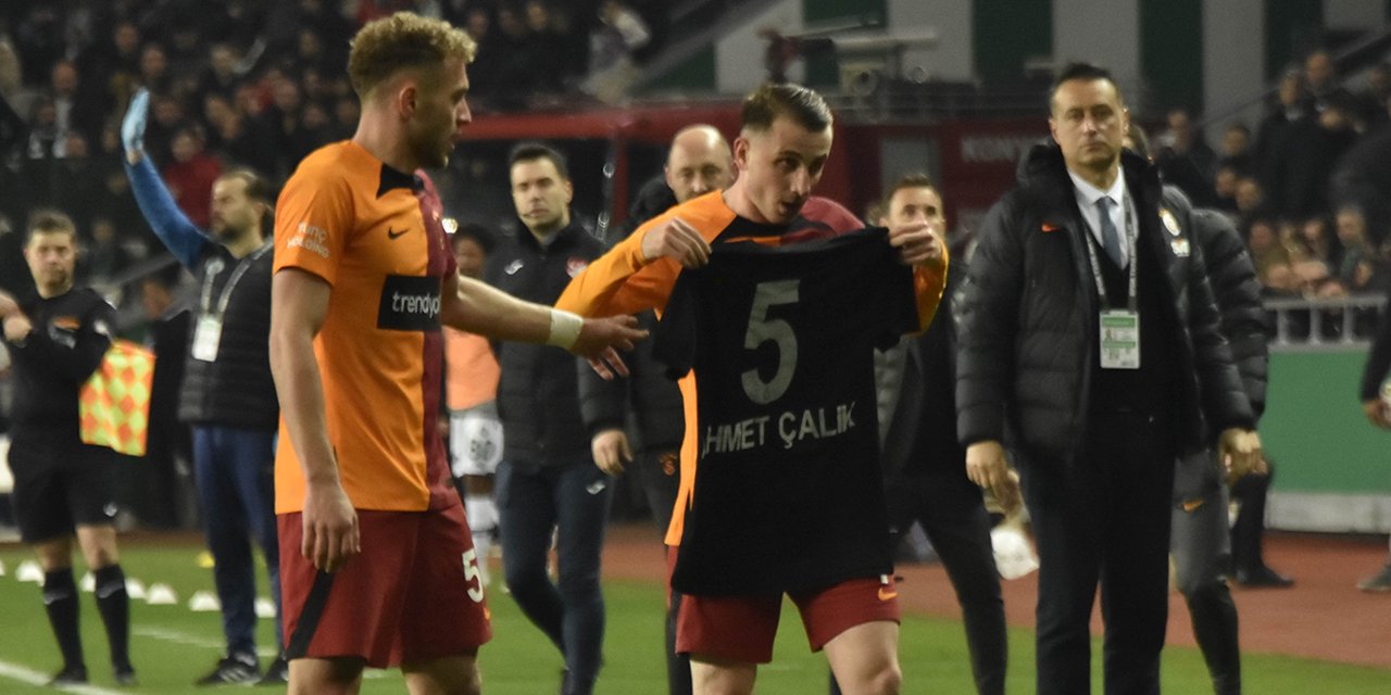 Konyaspor - Galatasaray maçında Ahmet Çalık unutulmadı