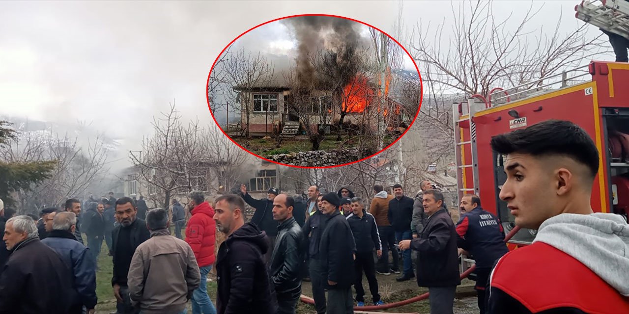Konya’da bir mahalleyi ayağa kaldıran yangın