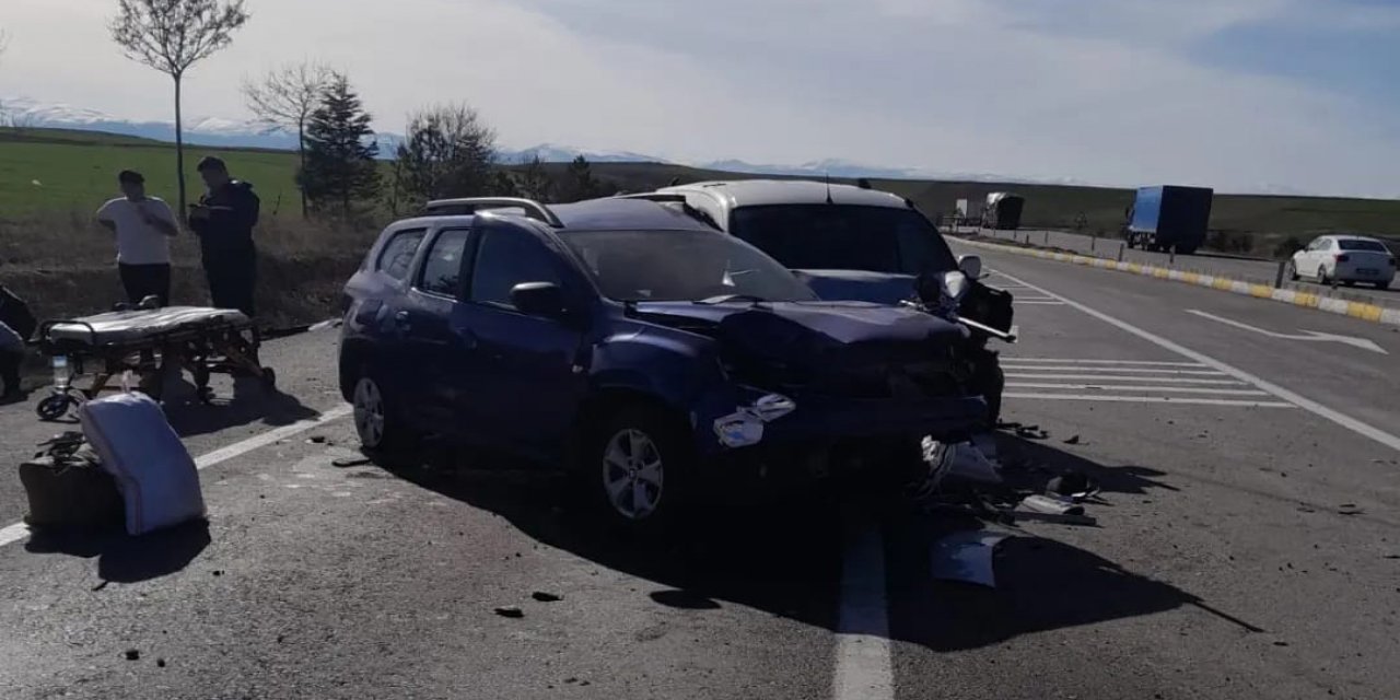 Konya’da iki araç çarpıştı: 2 yaralı