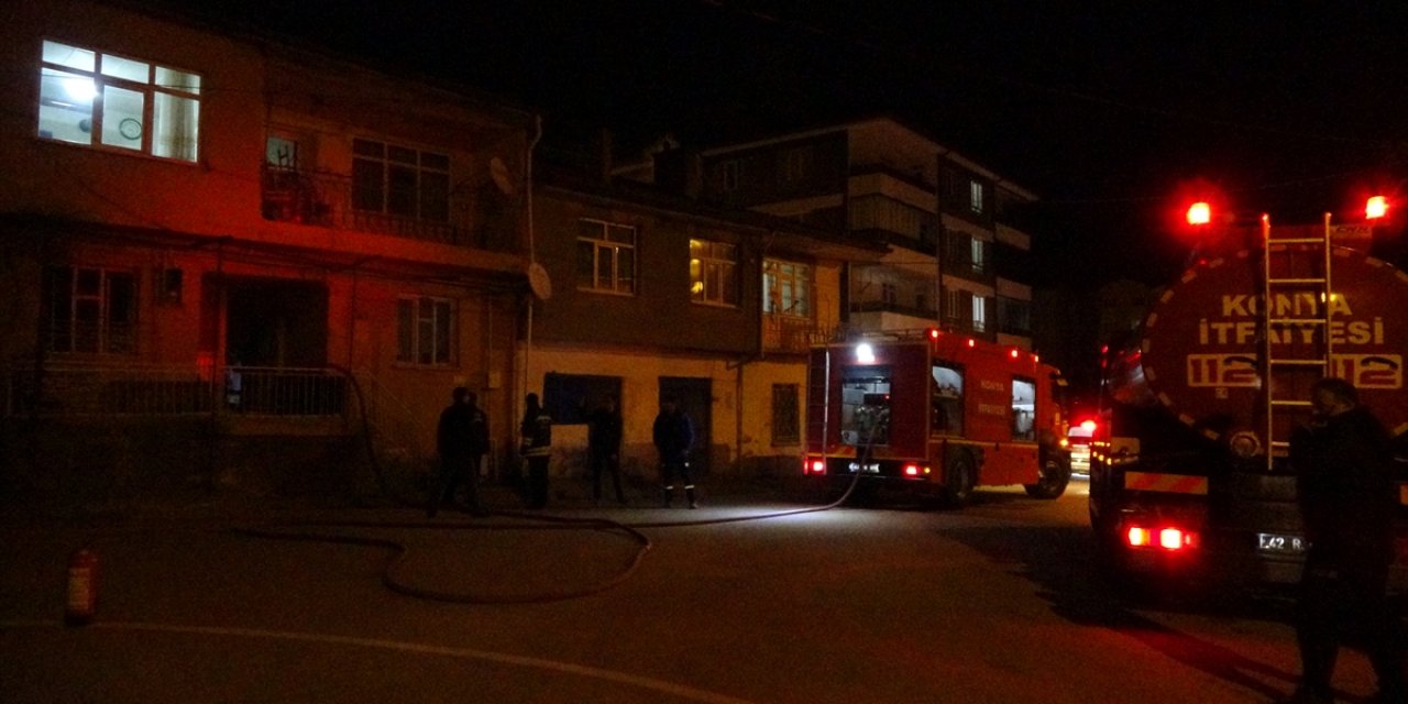 Konya’da mutfak tüpü yangına neden oldu