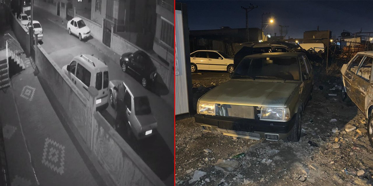 Konya’da husumetlisinin otomobilini çaldı, polis adım adım iz sürüp buldu