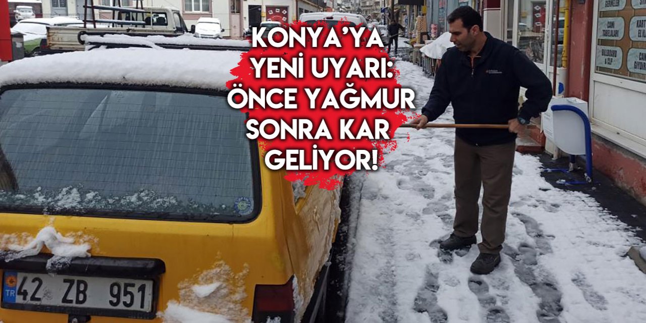Konya, Mart ayına kar yağışı ve donduran soğukla veda edecek