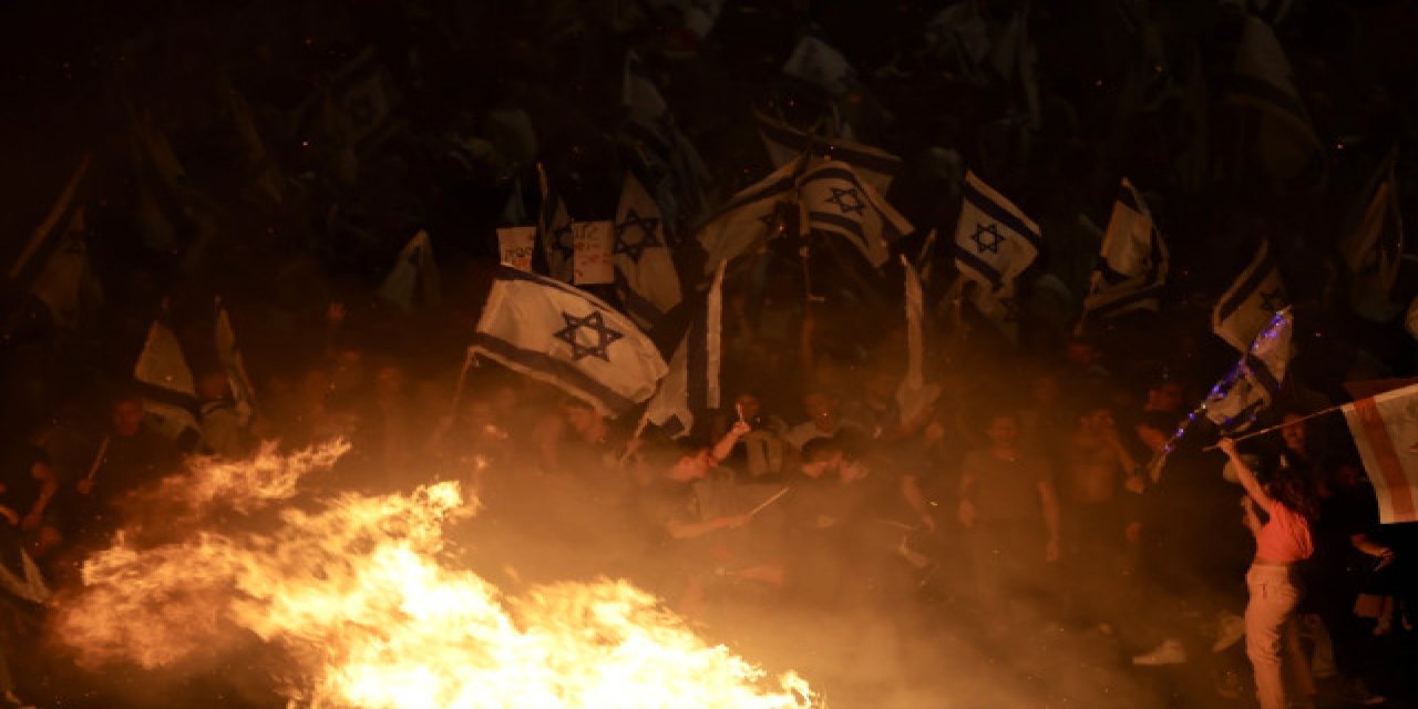 İşgal devleti İsrail'de sokaklar yangın yeri! Ordu kontrolü kaybetti