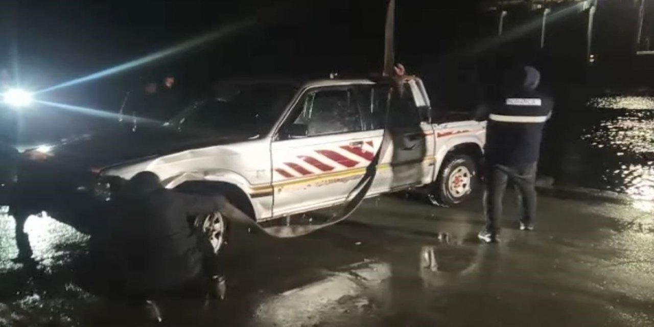 Otomobil denize düştü: 1 ölü, 1 yaralı