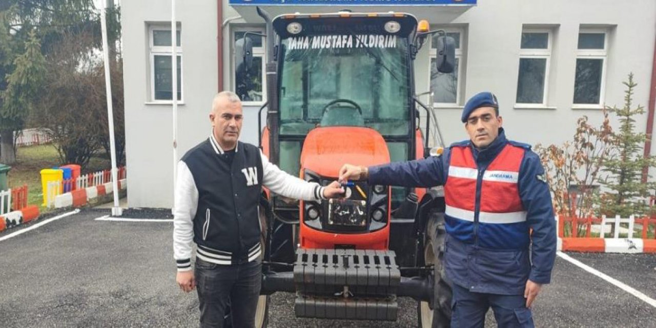 Çankırı'da çalınan traktör Konya'da bulundu